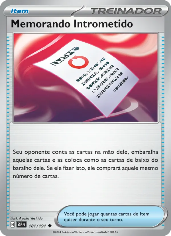 Memorando Intrometido Fagulhas Impetuosas 181/191