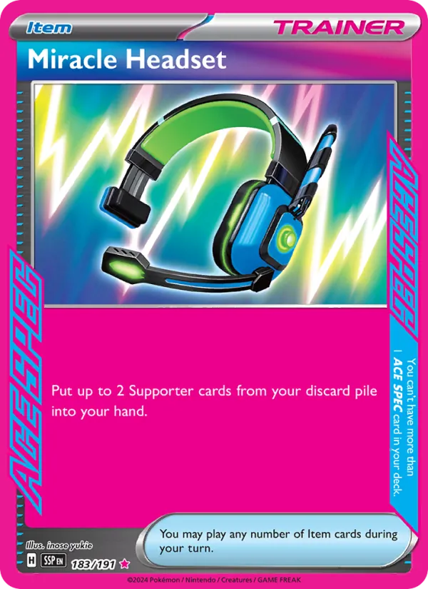 Miracle Headset Surging Sparks 183/191