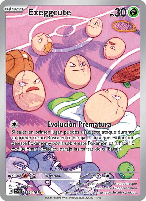 Exeggcute Chispas Fulgurantes 192/191
