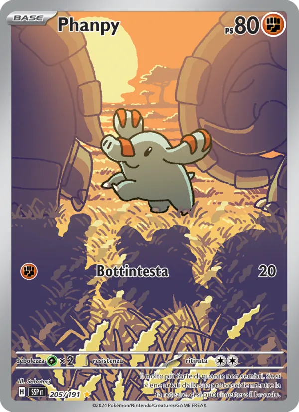 Phanpy Scintille Folgoranti 205/191