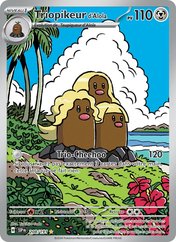Triopikeur d'Alola Étincelles Déferlantes 208/191