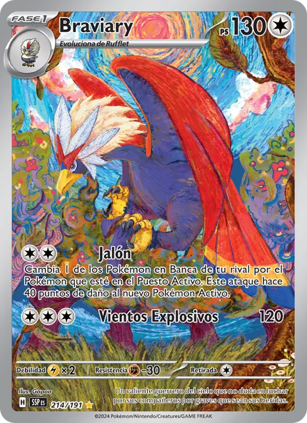Braviary Chispas Fulgurantes 214/191