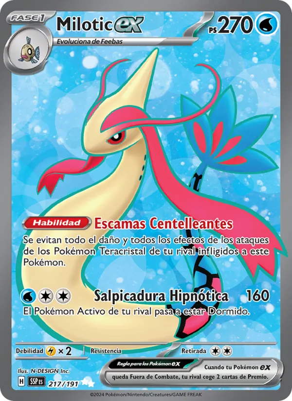 Milotic ex Chispas Fulgurantes 217/191