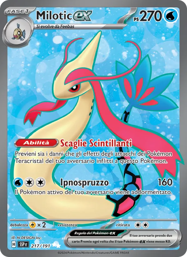 Milotic-ex Scintille Folgoranti 217/191