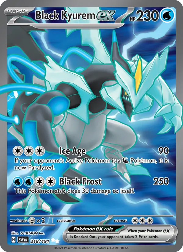 Black Kyurem ex Surging Sparks 218/191