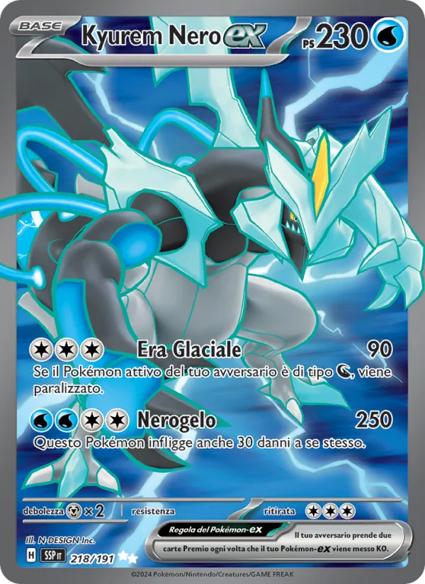 Kyurem Nero-ex Scintille Folgoranti 218/191