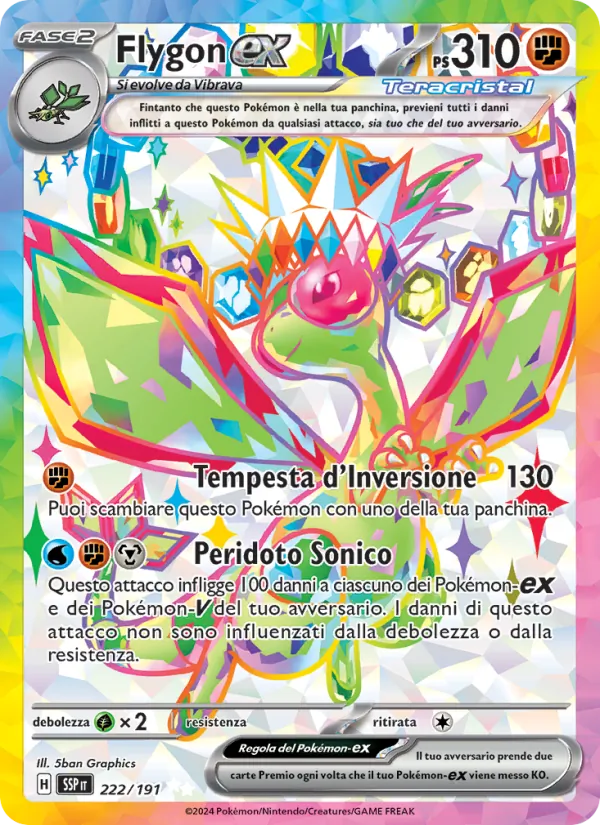 Flygon-ex Scintille Folgoranti 222/191