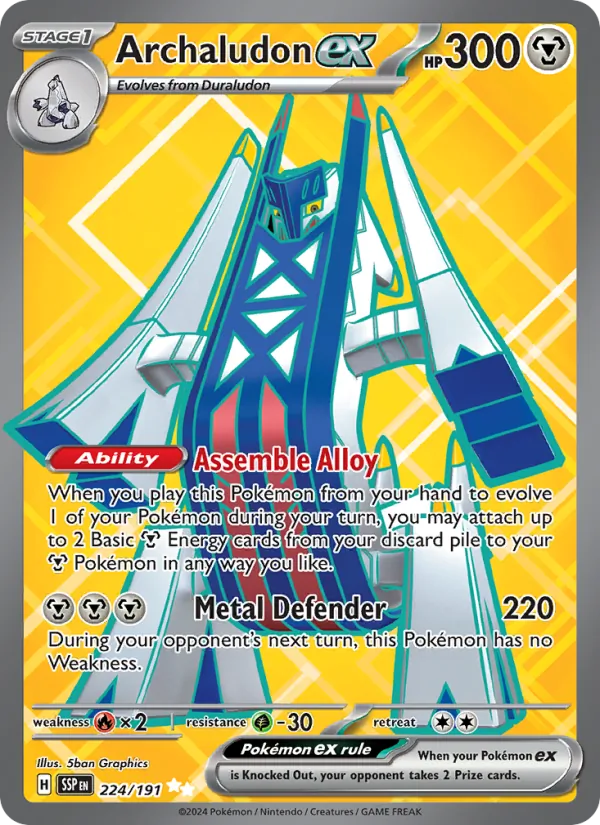 Archaludon ex Surging Sparks 224/191