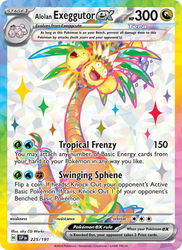 Alolan Exeggutor ex Surging Sparks 225/191