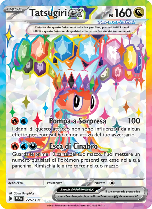 Tatsugiri-ex Scintille Folgoranti 226/191