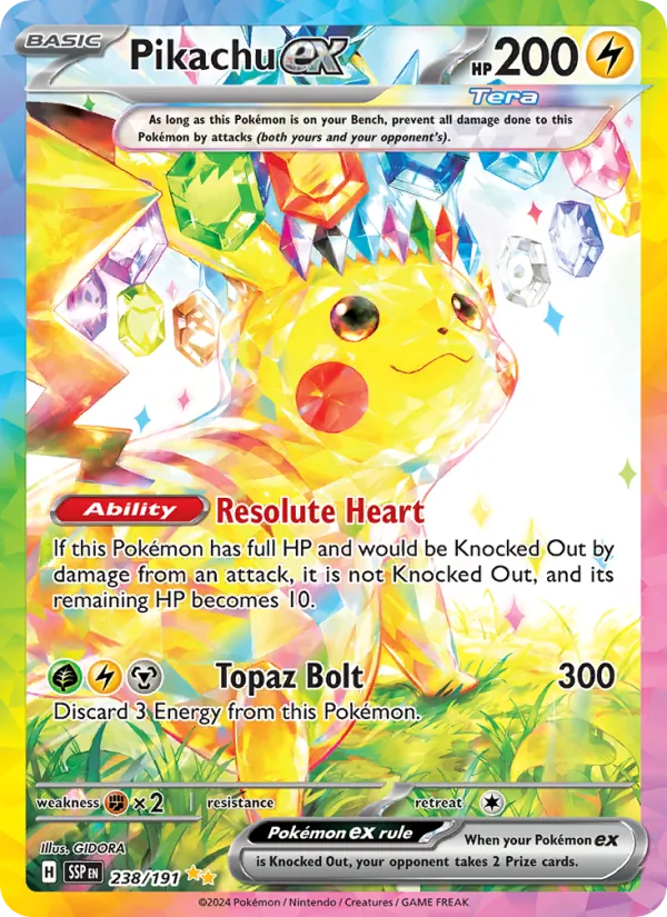 Pikachu ex Surging Sparks 238/191
