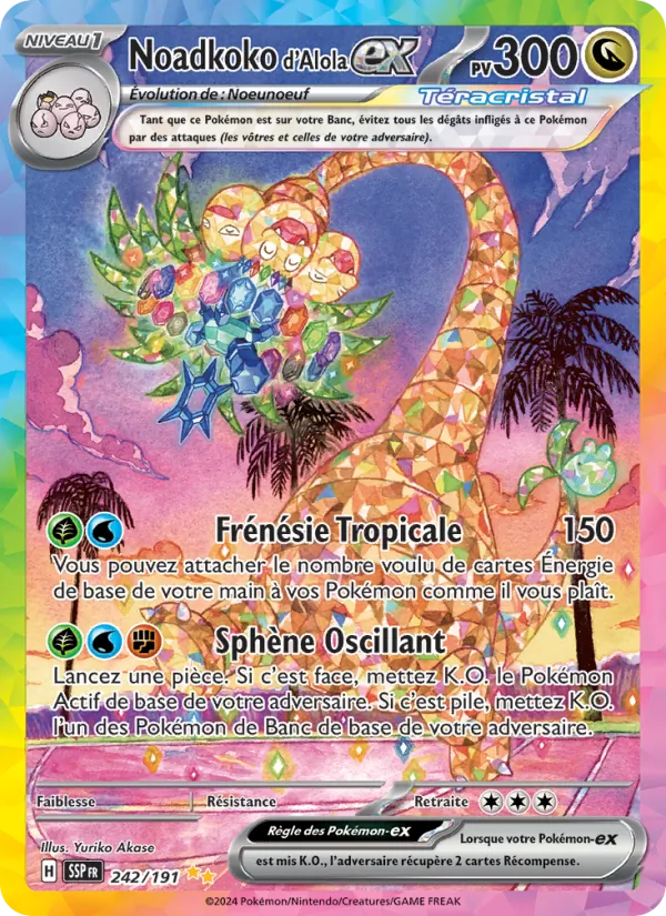 Noadkoko d'Alola-ex Étincelles Déferlantes 242/191