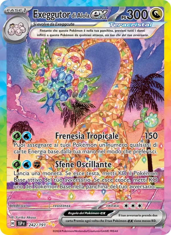 Exeggutor di Alola-ex Scintille Folgoranti 242/191