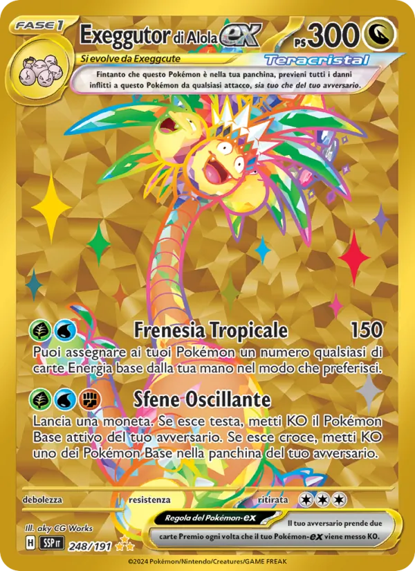 Exeggutor di Alola-ex Scintille Folgoranti 248/191