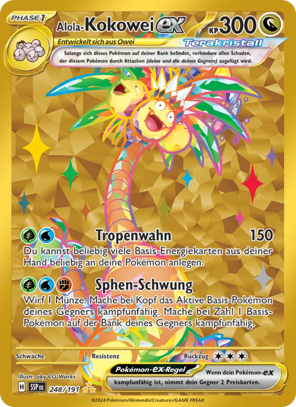 Alola-Kokowei-ex Stürmische Funken 248/191