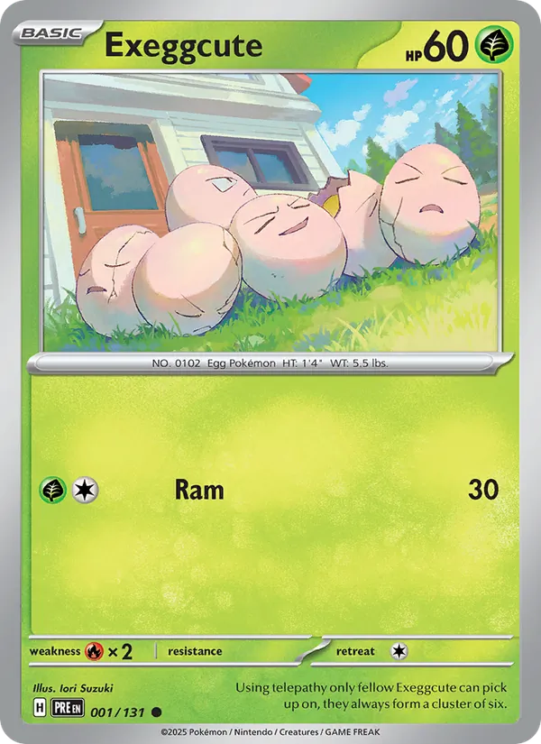 Exeggcute Prismatic Evolutions 001/131