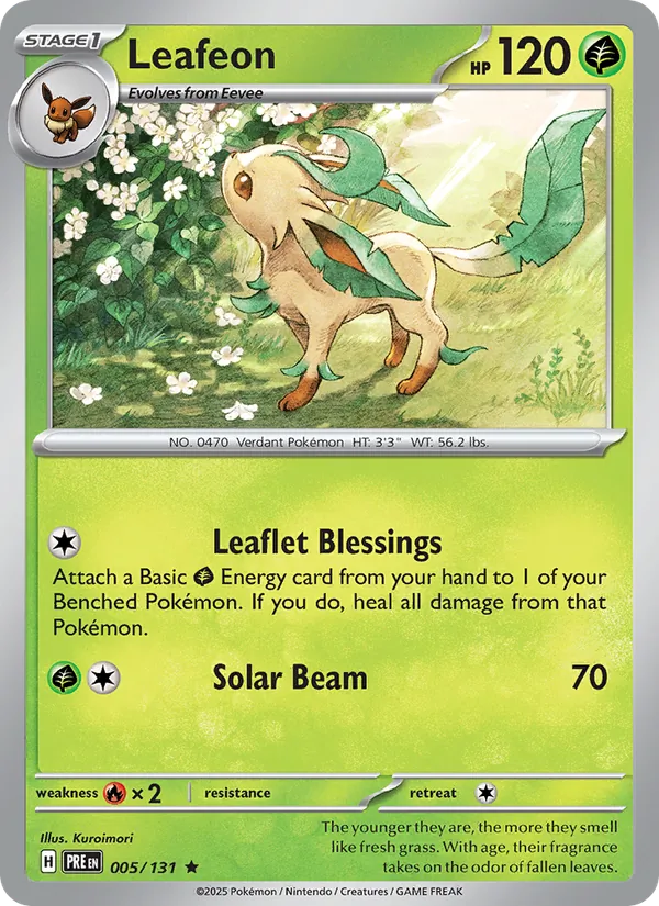 Leafeon Prismatic Evolutions 005/131