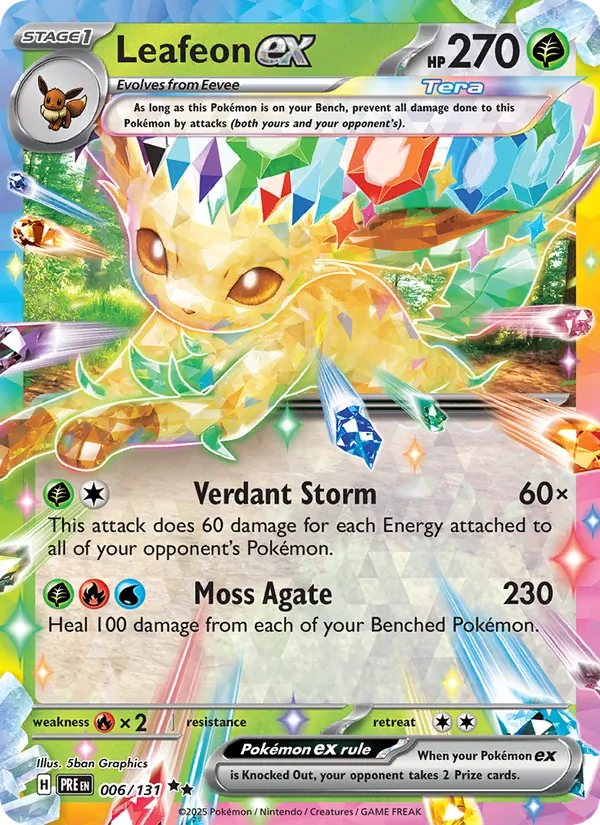 Leafeon ex Prismatic Evolutions 006/131
