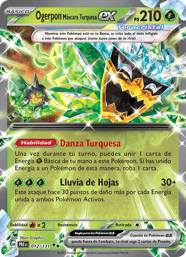 Ogerpon Máscara Turquesa ex Evoluciones Prismáticas 012/131