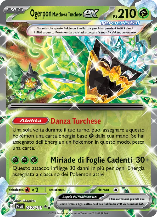 Ogerpon Maschera Turchese-ex Evoluzioni Prismatiche 012/131