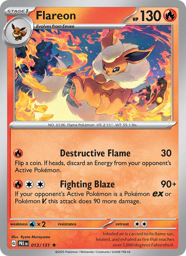 Flareon Prismatic Evolutions 013/131