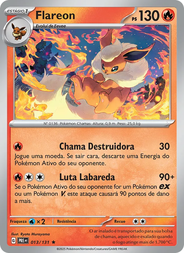 Flareon Evoluções Prismáticas 013/131