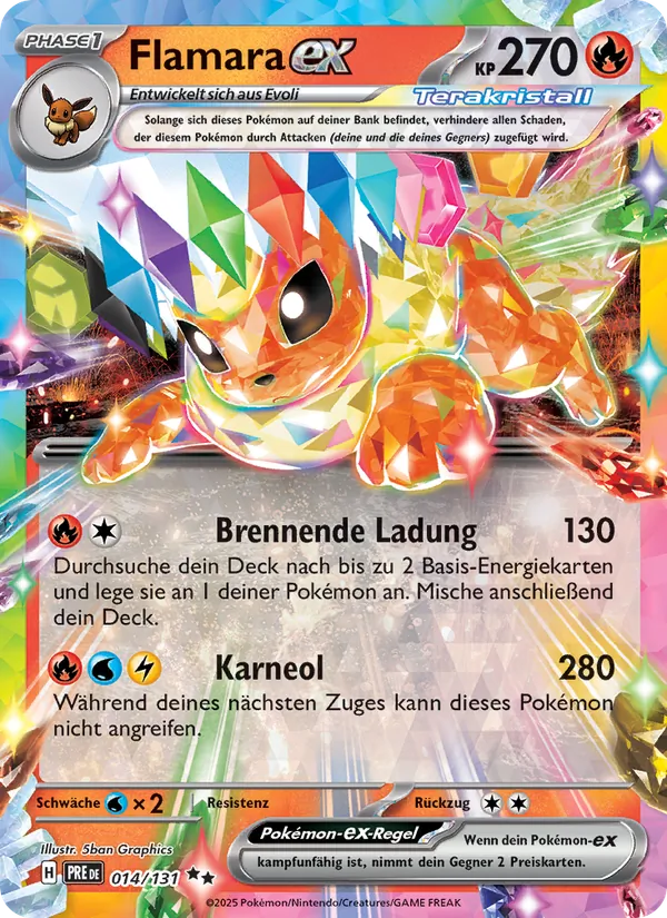 Flamara-ex Prismatische Entwicklungen 014/131