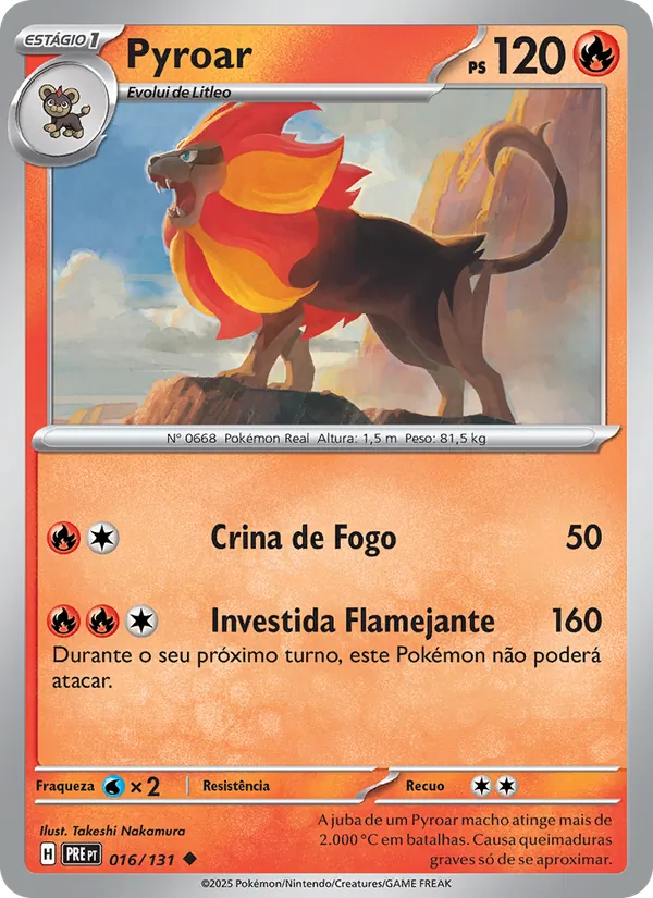 Pyroar Evoluções Prismáticas 016/131