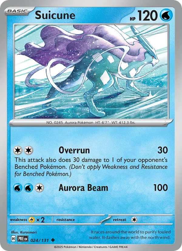 Suicune Prismatic Evolutions 024/131