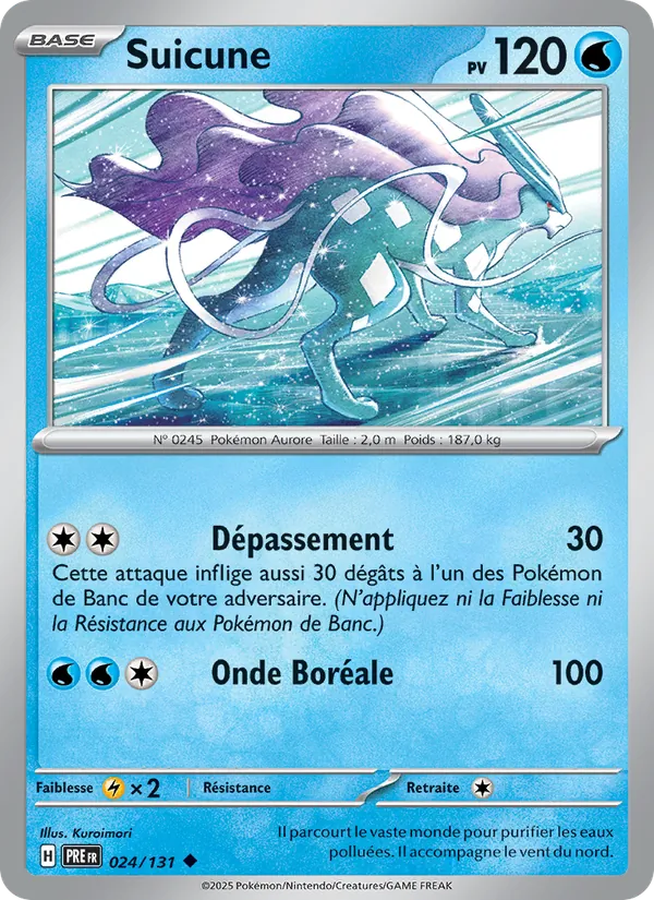 Suicune Évolutions Prismatiques 024/131