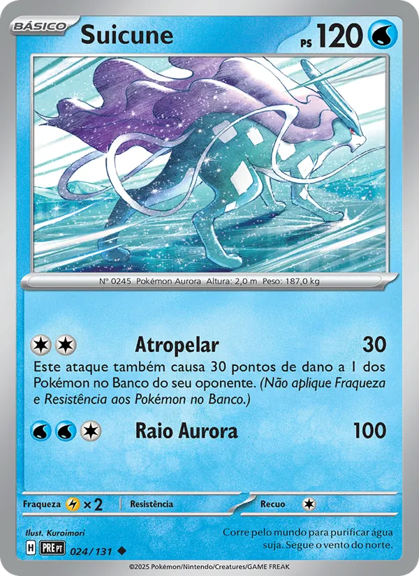 Suicune Evoluções Prismáticas 024/131