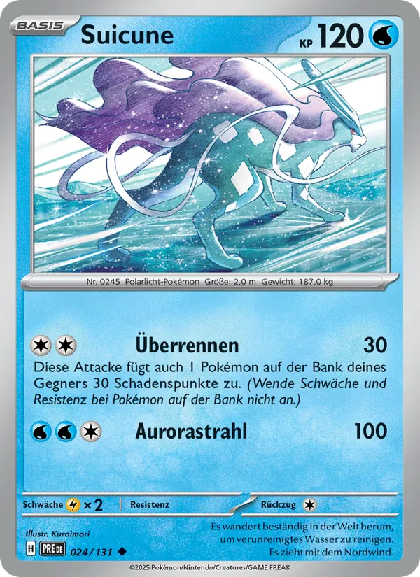 Suicune Prismatische Entwicklungen 024/131