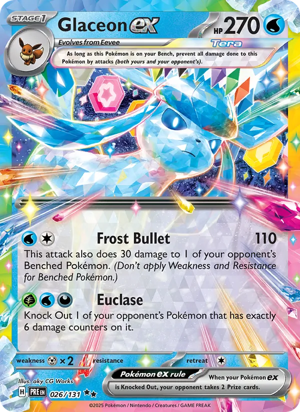 Glaceon ex Prismatic Evolutions 026/131