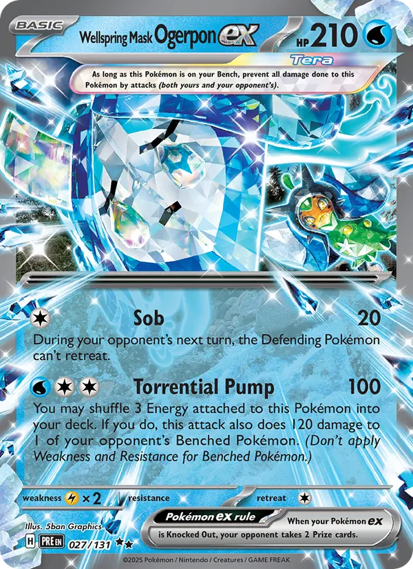Wellspring Mask Ogerpon ex Prismatic Evolutions 027/131