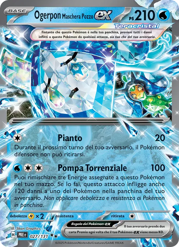 Ogerpon Maschera Pozzo-ex Evoluzioni Prismatiche 027/131