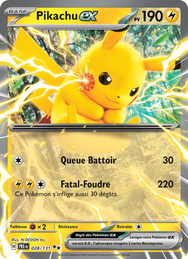 Pikachu-ex Évolutions Prismatiques 028/131