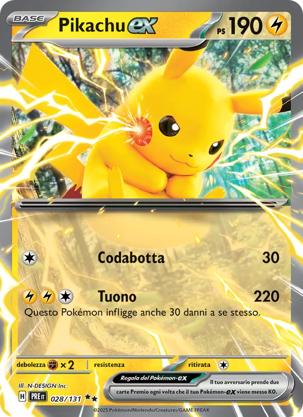 Pikachu-ex Evoluzioni Prismatiche 028/131