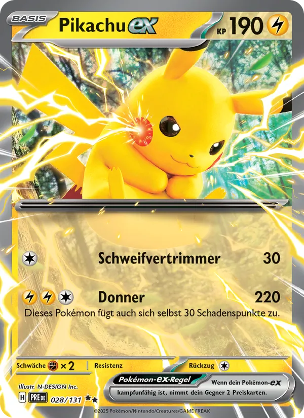Pikachu-ex Prismatische Entwicklungen 028/131
