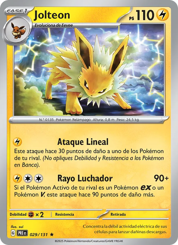 Jolteon Evoluciones Prismáticas 029/131