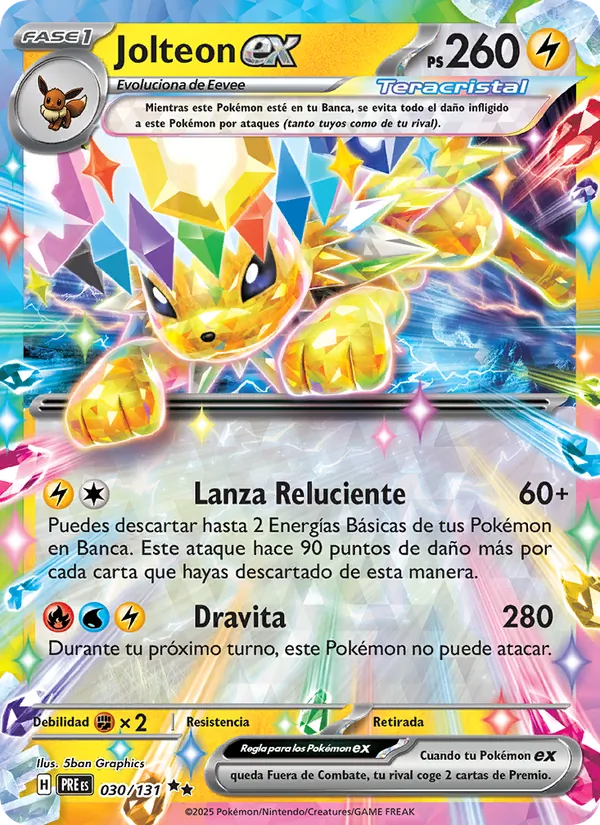 Jolteon ex Evoluciones Prismáticas 030/131