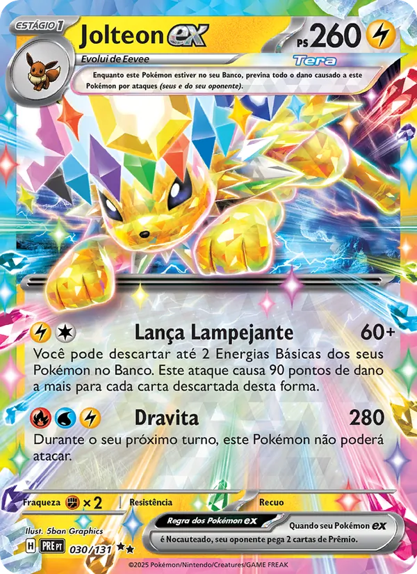 Jolteon ex Evoluções Prismáticas 030/131