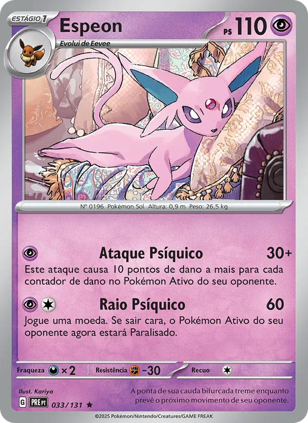 Espeon Evoluções Prismáticas 033/131