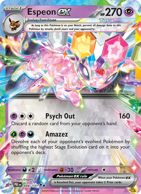 Espeon ex Prismatic Evolutions 034/131