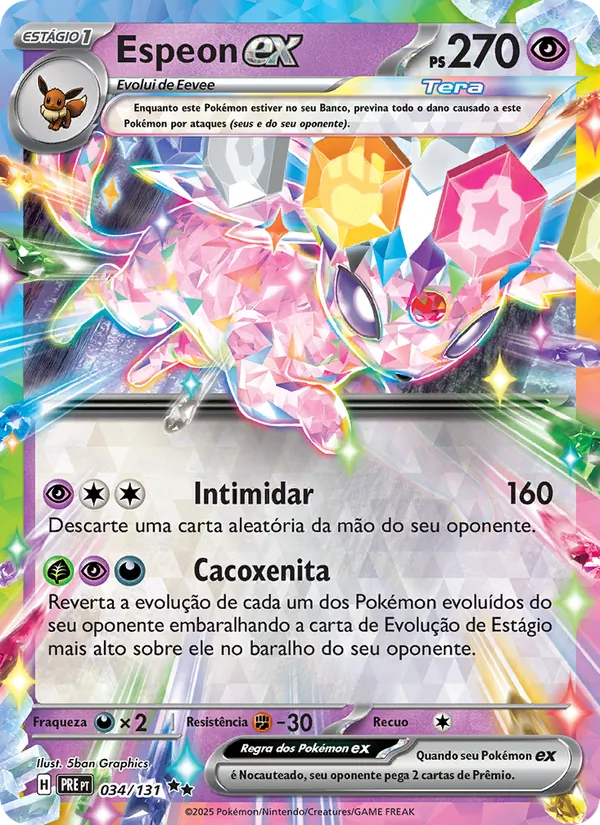 Espeon ex Evoluções Prismáticas 034/131