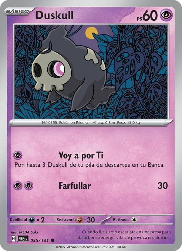 Duskull Evoluciones Prismáticas 035/131