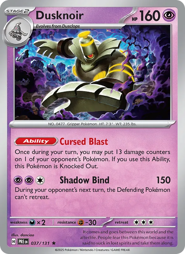 Dusknoir Prismatic Evolutions 037/131