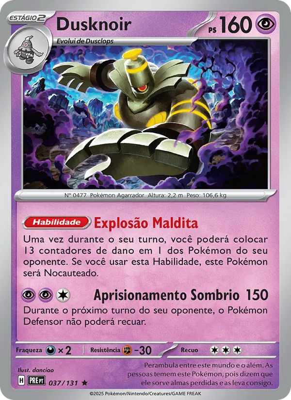 Dusknoir Evoluções Prismáticas 037/131