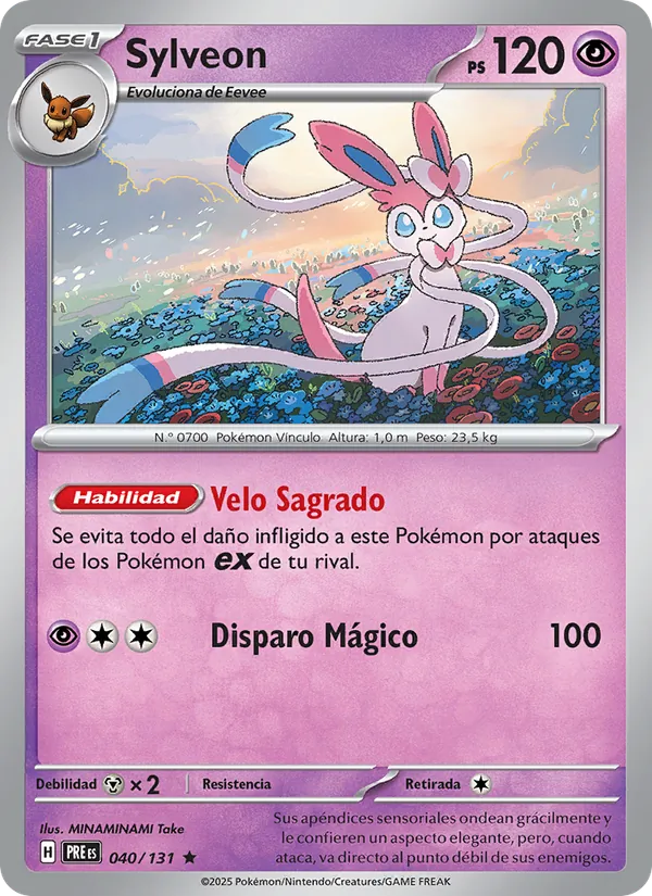 Sylveon Evoluciones Prismáticas 040/131