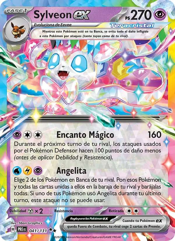 Sylveon ex Evoluciones Prismáticas 041/131