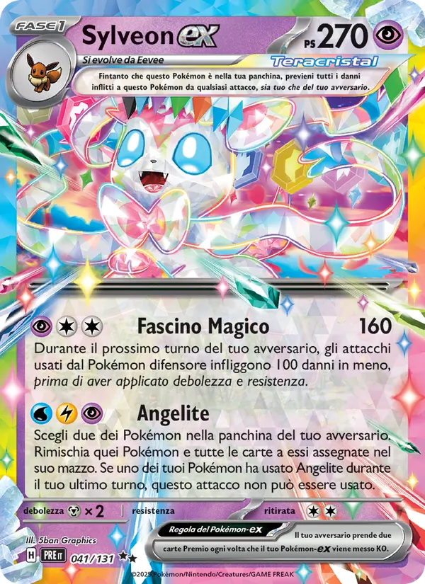 Sylveon-ex Evoluzioni Prismatiche 041/131
